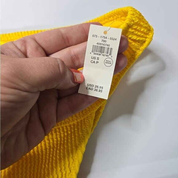 Aerie Yellow Cheeky Bikini Bottom Small - Picture 4 of 5